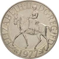 () Монета Великобритания 1977 год 25 нов пенсов ""  Медь-Никель  UNC